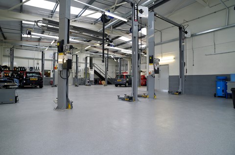 Flowcrete's Full Service at Nissan Macklin Motors
